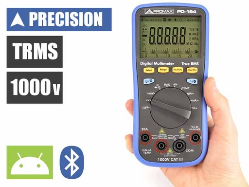 [PD-184] PD-184 · Multímetro TRMS de precisión Bluetooth PROMAX