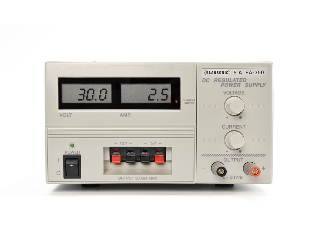 FA-350 · Fuente de alimentación 0–30 V / 5 A PROMAX