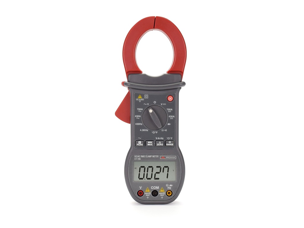 CT-195 · Pinza amperimétrica AC/DC 700 A PROMAX