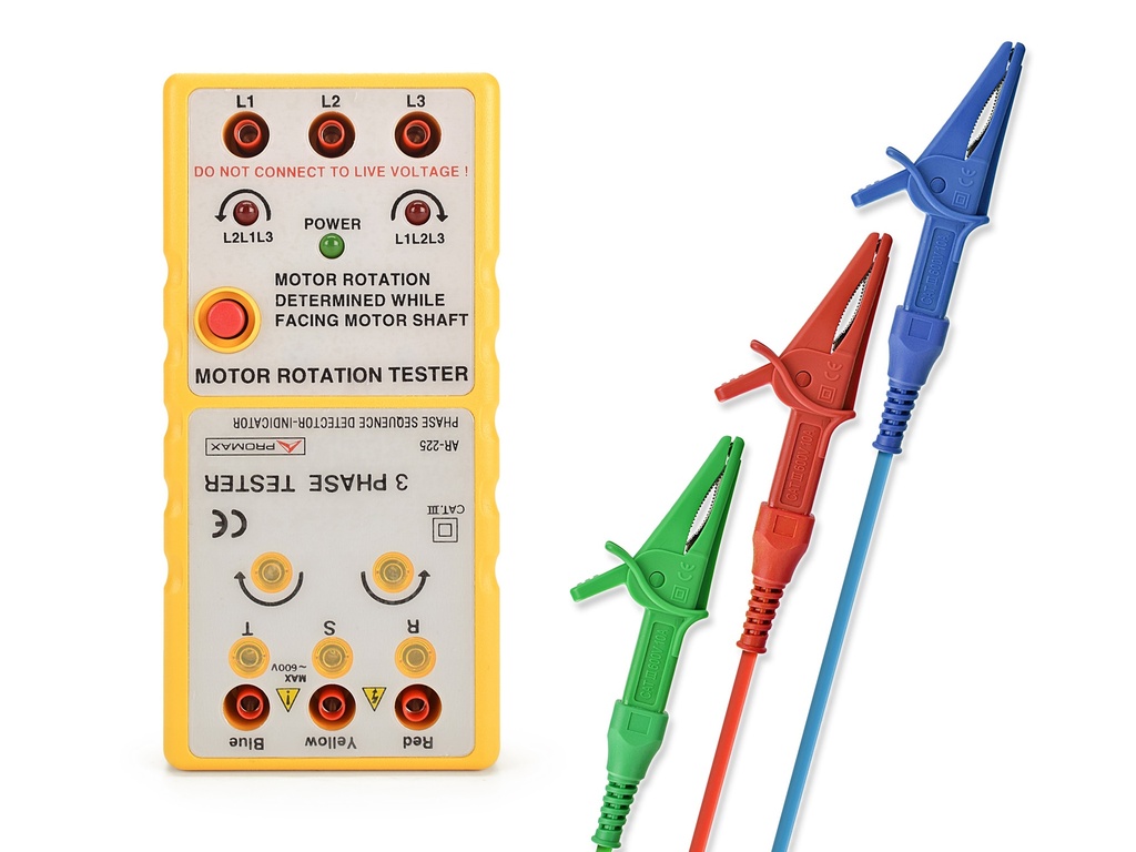 AR-225 · Indicador de secuencia de fases PROMAX