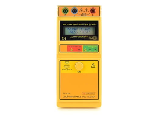 [PE-425] PE-425 · Medidor de impedancia de bucle y tierra sin picas PROMAX