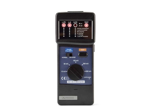 [PE-187] PE-187 · Comprobador de diferenciales PROMAX para líneas de 230 V