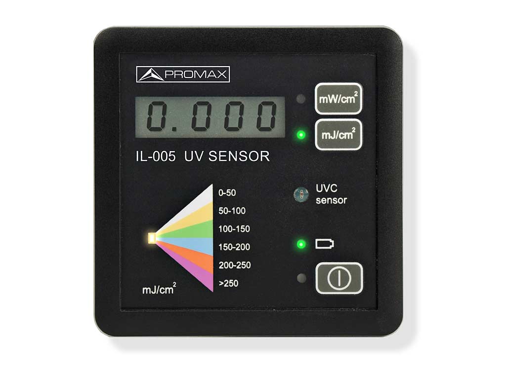 IL-005 · Sensor de dosis de luz ultravioleta UV-C PROMAX
