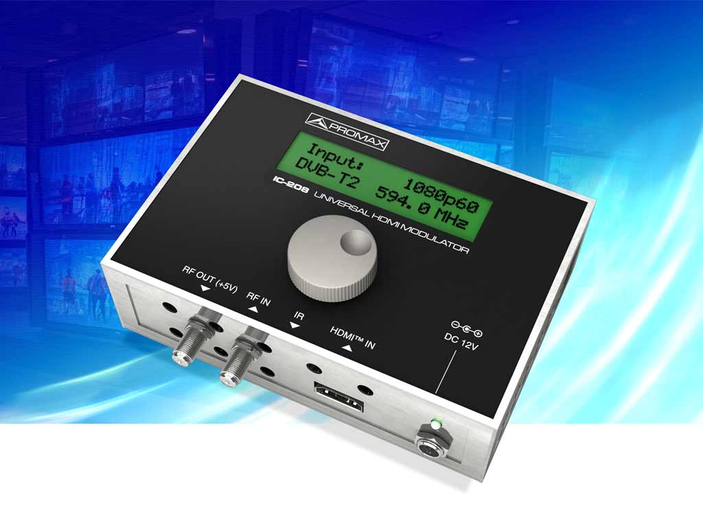 IC-208 · Modulador HDMI multiestándar a TDT PROMAX
