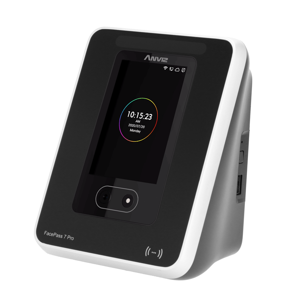 Anviz FACEPASS7-PRO - Terminal de control de presencia facial, tarjeta EM y PIN