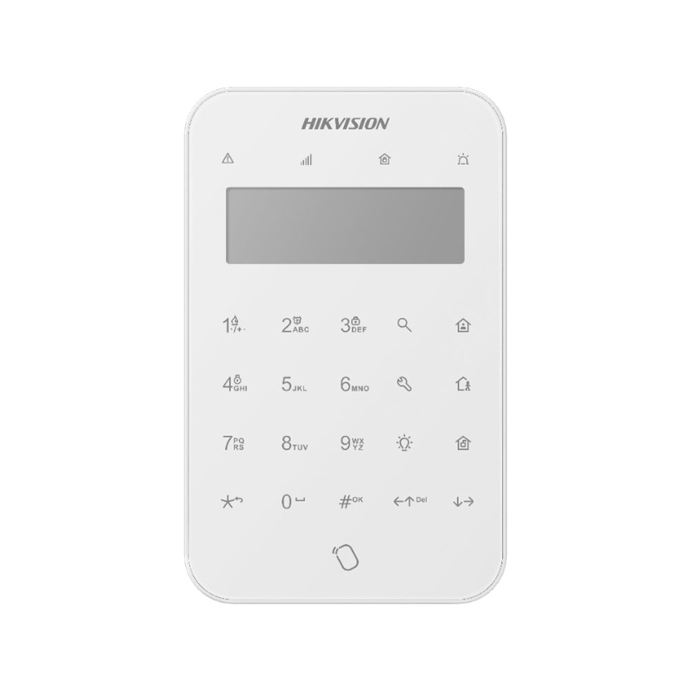Hikvision AX Pro DS-PK1-LT-WE - Teclado LCD vía radio