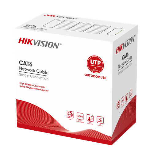 [DS-1LN6OUSPE black 305m] Hikvision DS-1LN6OUSPE black 305m - Cable UTP categoría 6