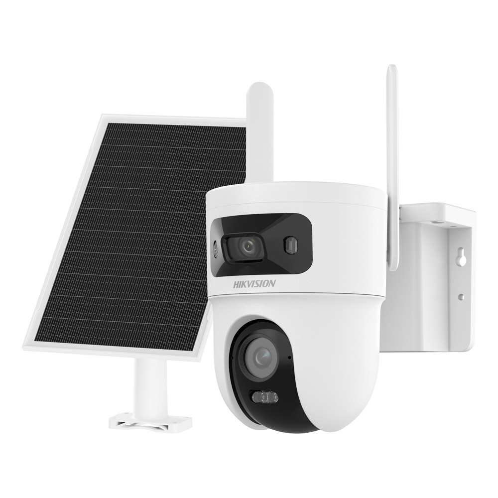 Hikvision DS-2CFSP8-D/4G(2.8+4mm)/EU - Cámara PTZ IP 4G con panel solar VALUE