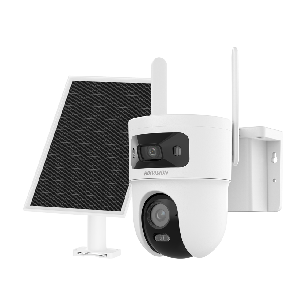Hikvision DS-2CFSP8-D/4G-SIM(2.8+4mm) - Cámara PTZ IP 4G con panel solar VALUE
