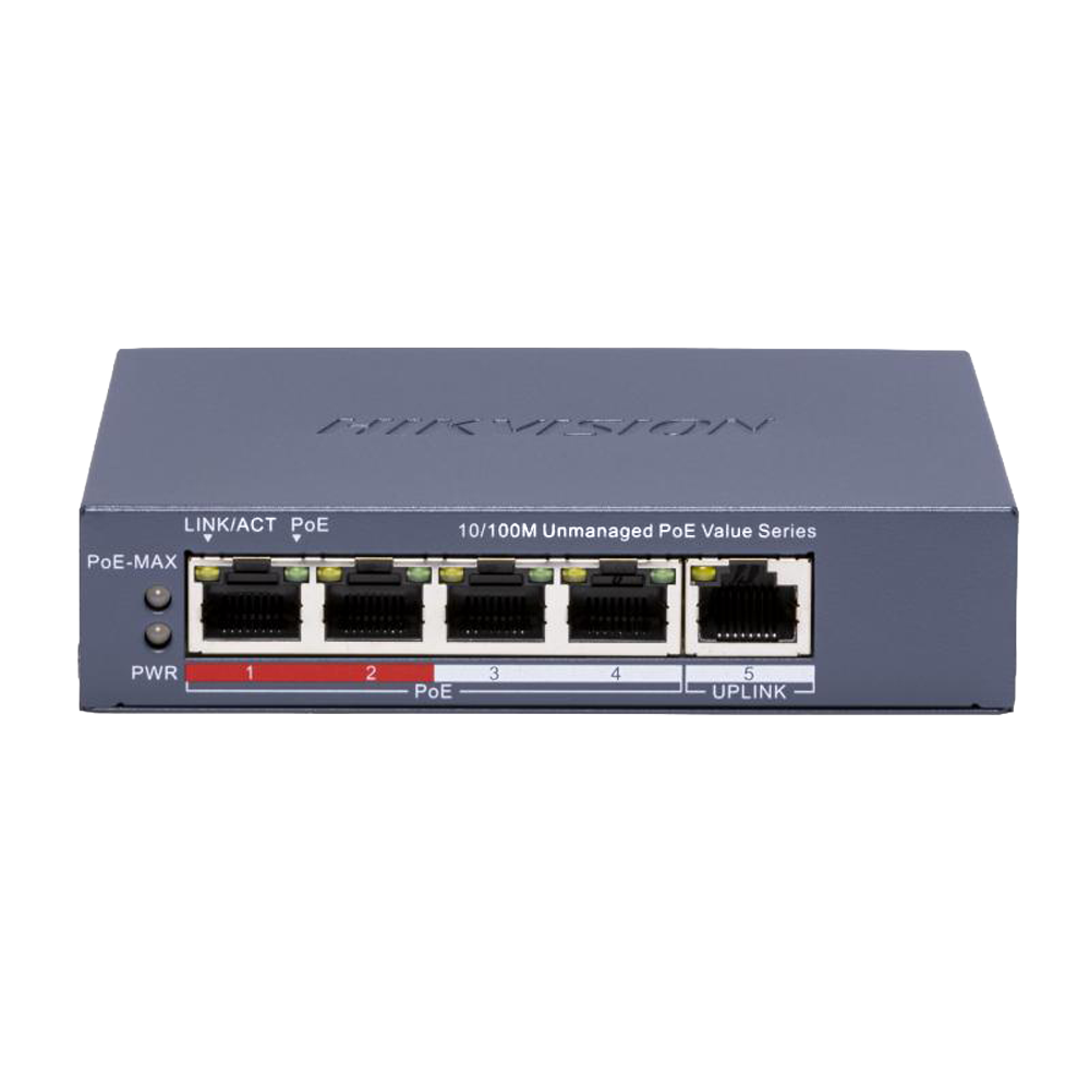 Hikvision DS-3E0105P-E/M(C) - Switch de sobremesa