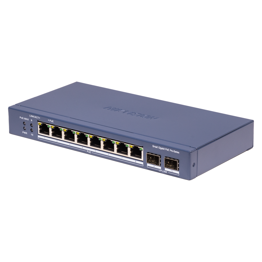 Hikvision DS-3E1510P-SI-8P2F - Switch PoE Gestionable