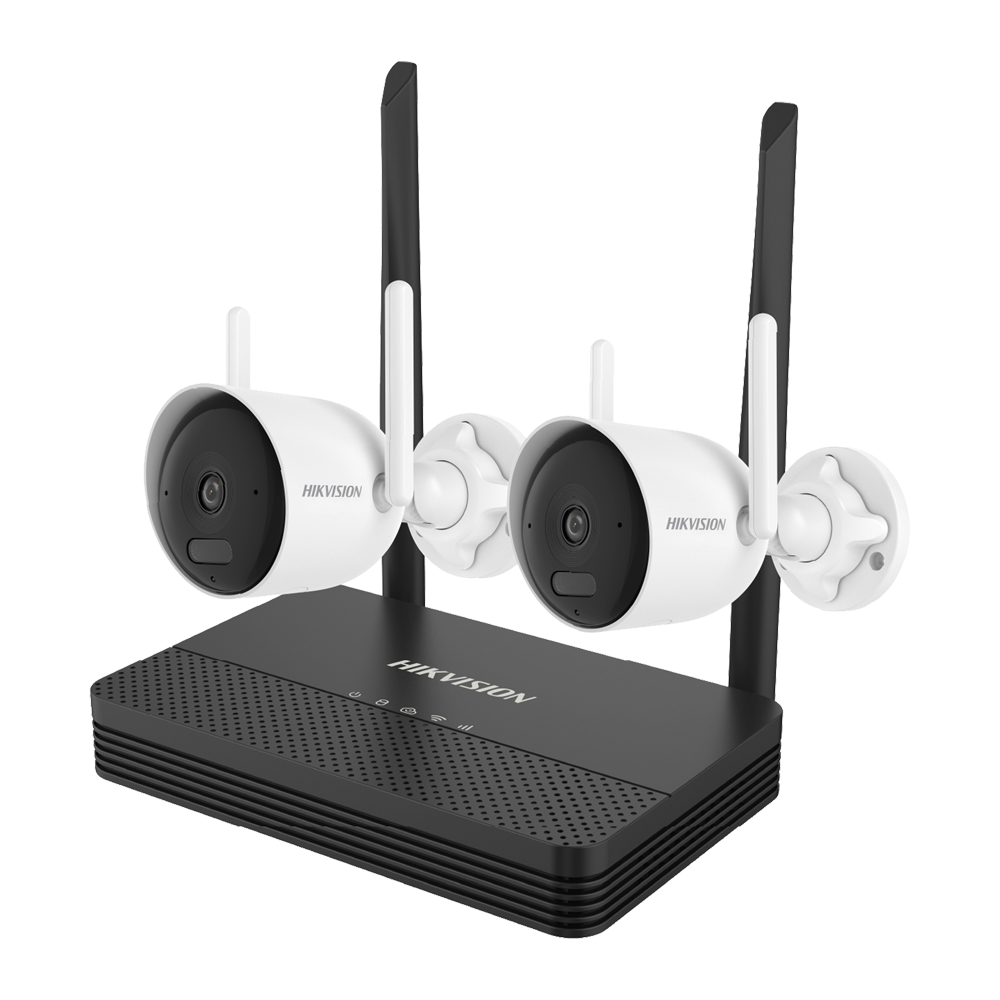 Hikvision DS-J142I/NKS424WBH - Kit de Videovigilancia  Wifi