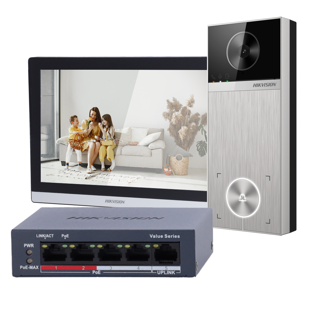 Hikvision DS-KIS611-S - Kit de videoportero 4 Mpx