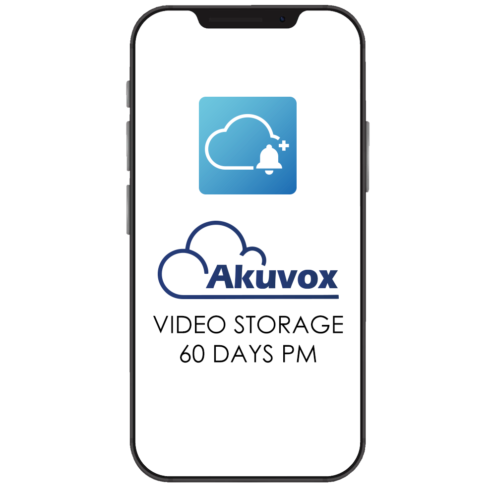 Akuvox AK-LICENSE-VIDEOSTORAGE-60-PM - Licencia Akuvox Cloud