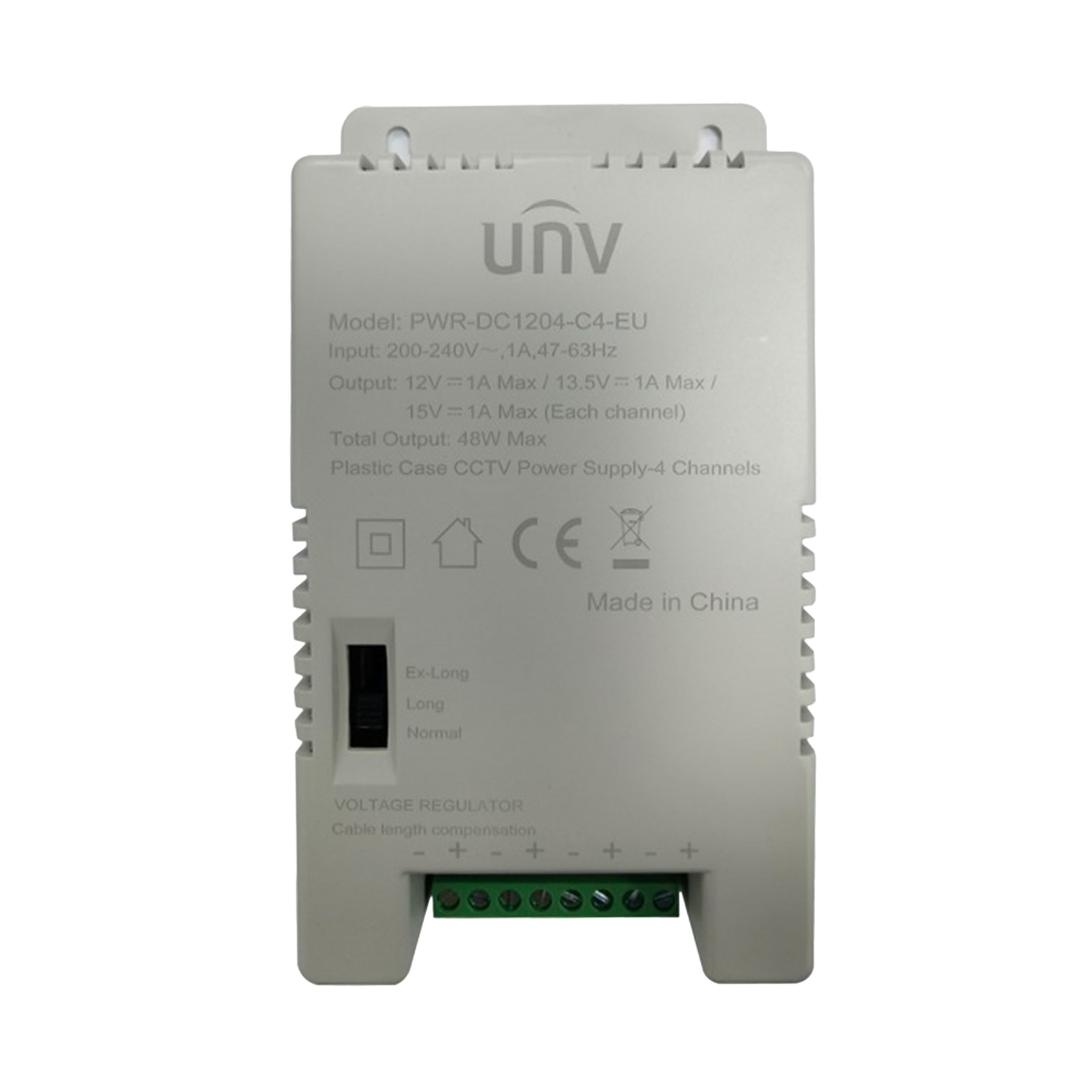 Uniview UV-PWR-DC1204-C4-EU - Fuente de alimentación multicanal Uniview