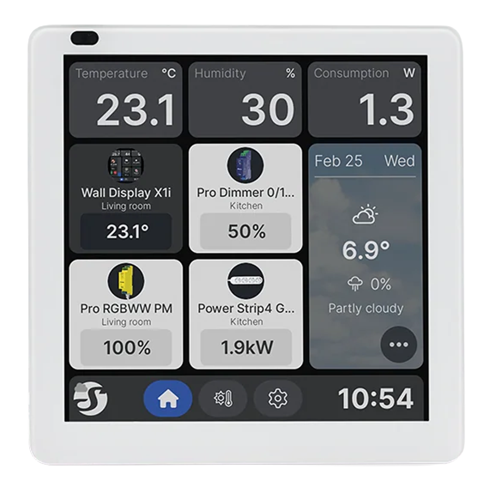 Shelly SH-WALL-DISPLAY-X1I-SILVER - Shelly Wall Display X1i Plata