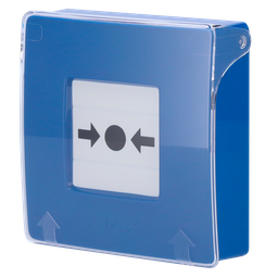 Botón manual de alarma de incendio azul AJAX - AJ-MANUALCALLPOINT-BLUE
