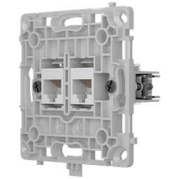 Enchufe Ethernet con dos puertos AJAX - AJ-OUTLETCORE-LAN-W